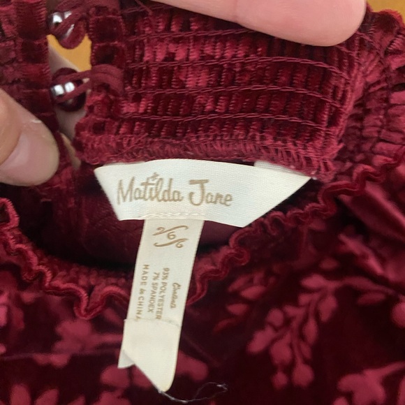 Matilda Jane Red Holiday Dress Girls Size 6 - Picture 5 of 6